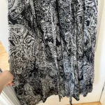 Thumbnail for Zara black and white silk patterned dress size M