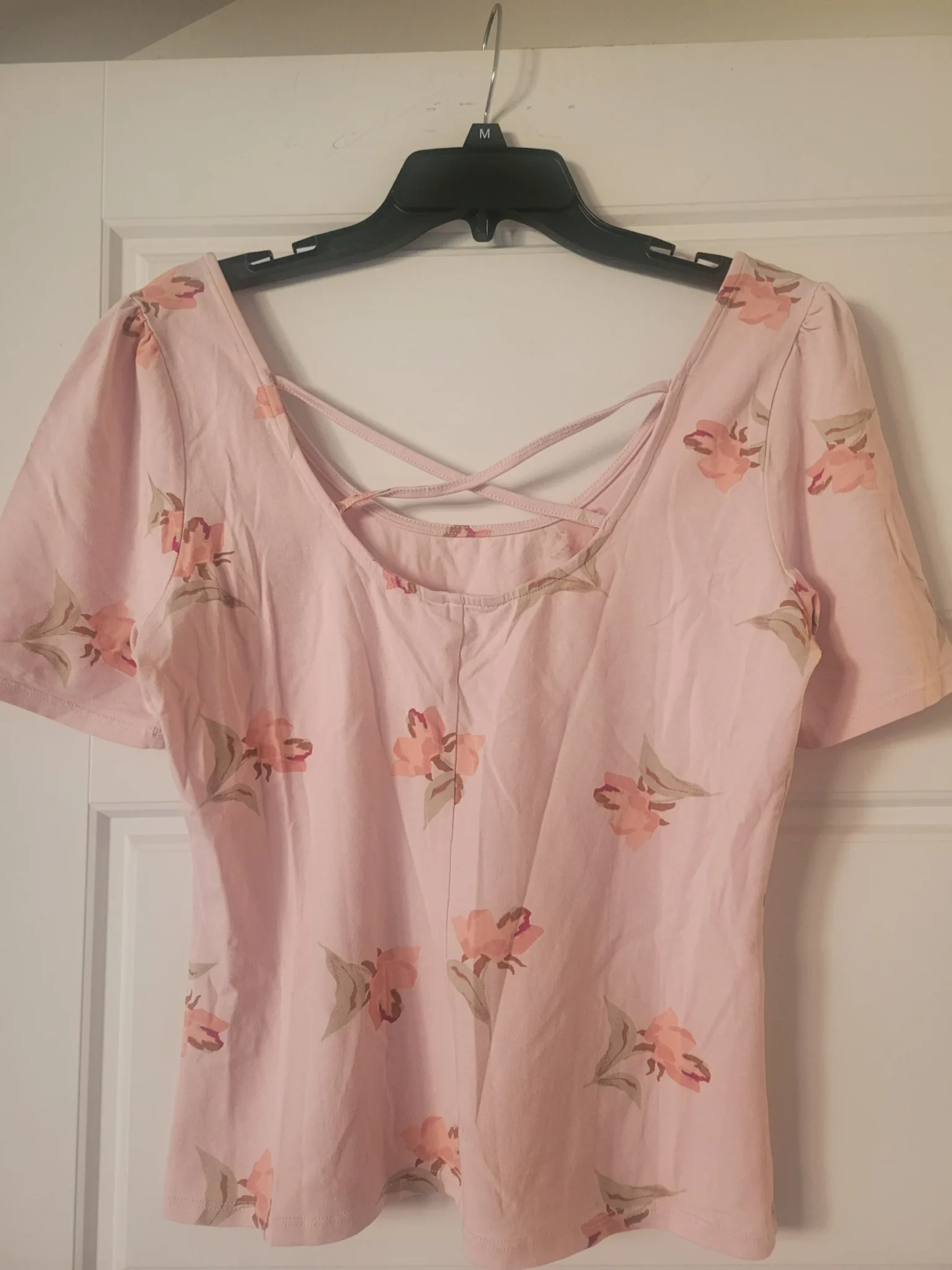 Image for Tshirt fleuri rose RW&CO