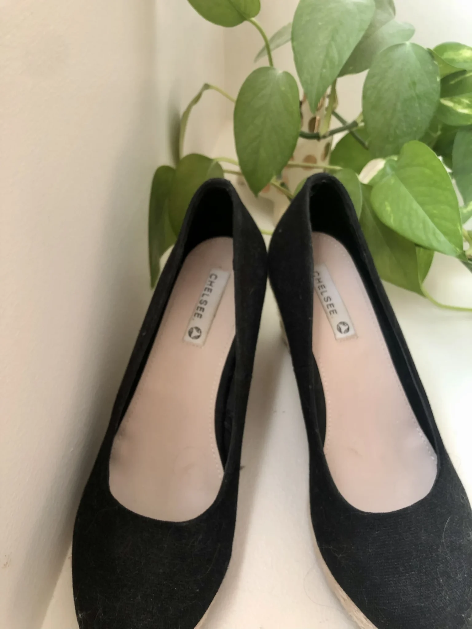 Image for Souliers à talon en paille tressée