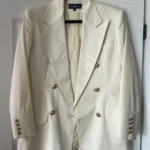 Featured thumbnail for Ralph Lauren blazer size 6 beige gold buttons