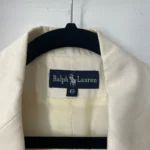 Thumbnail for Ralph Lauren blazer size 6 beige gold buttons