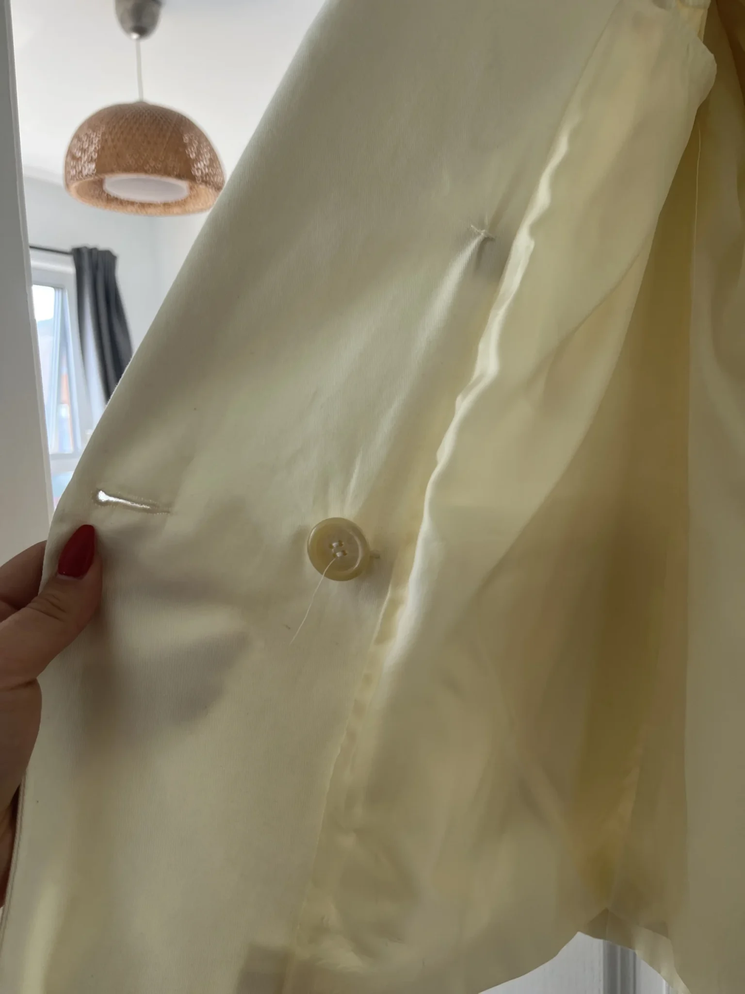Image for Ralph Lauren blazer size 6 beige gold buttons