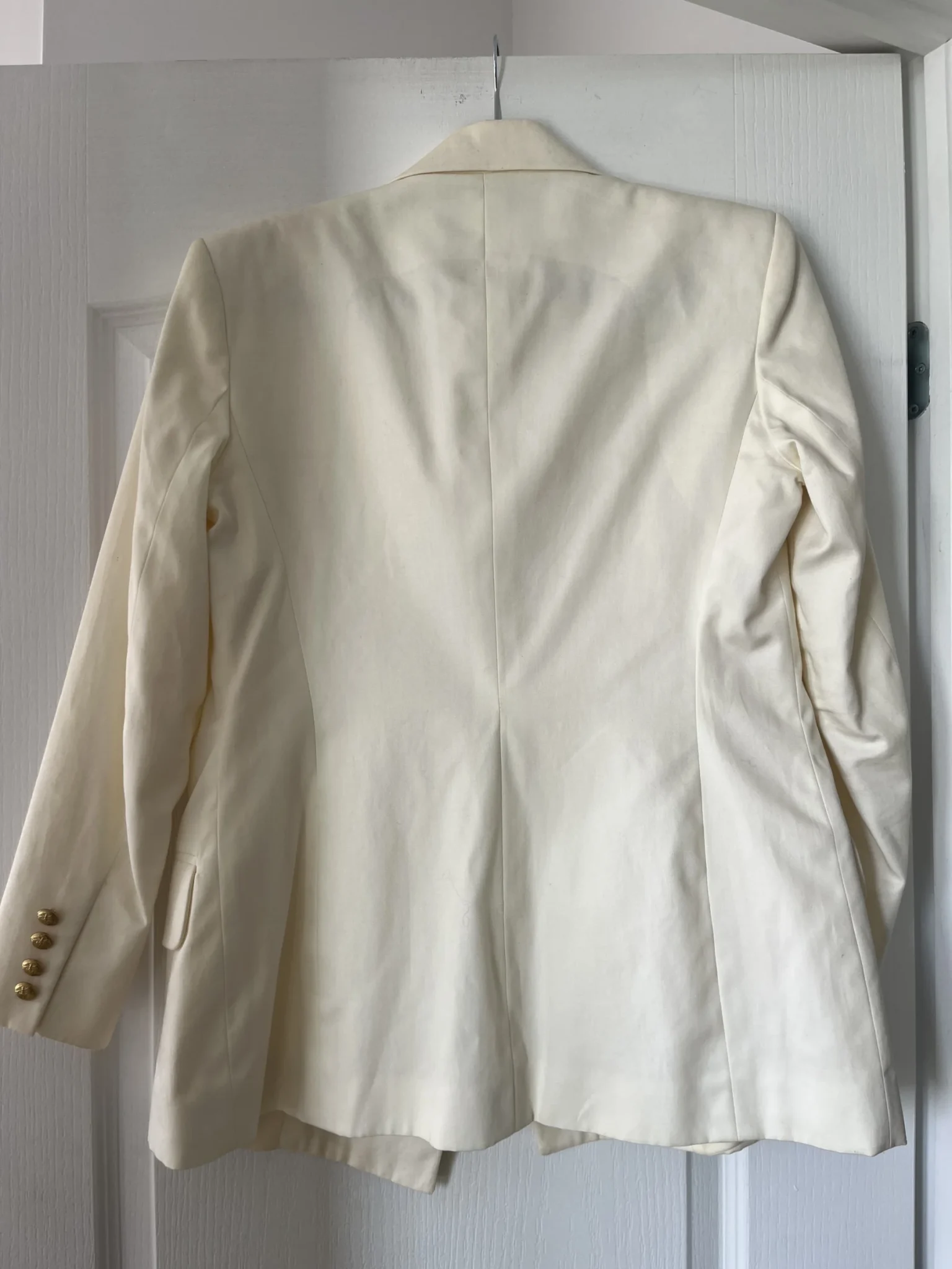 Image for Ralph Lauren blazer size 6 beige gold buttons