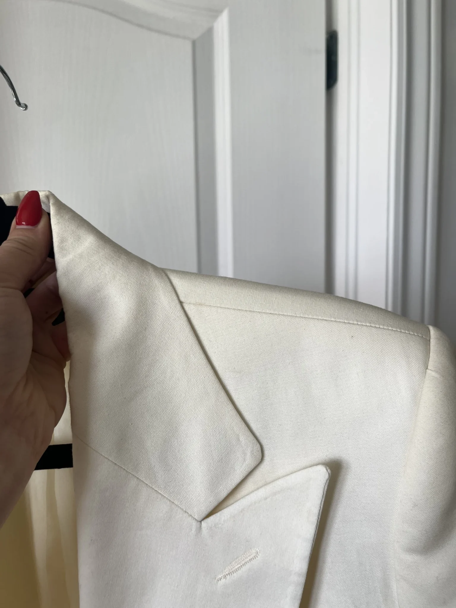 Image for Ralph Lauren blazer size 6 beige gold buttons