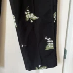 Thumbnail for Red Valentino trousers size 42 with white and green floral embroidery