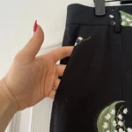 Thumbnail for Red Valentino trousers size 42 with white and green floral embroidery