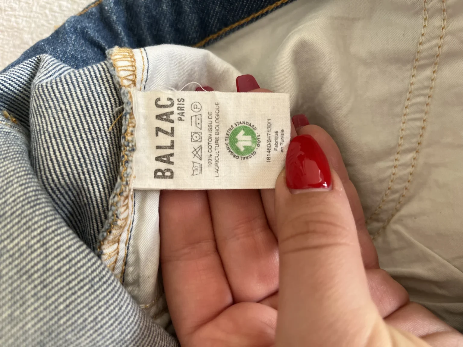 Image for Balzac Paris denim shorts size 42 Maylone model