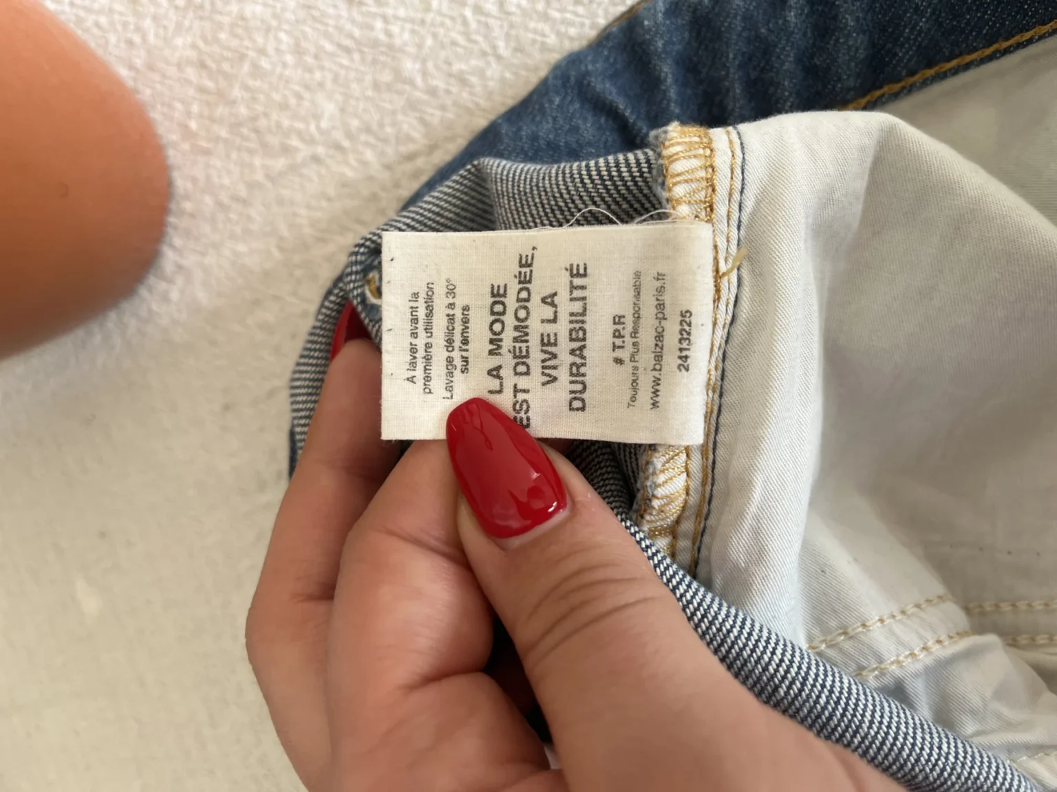 Image for Balzac Paris denim shorts size 42 Maylone model