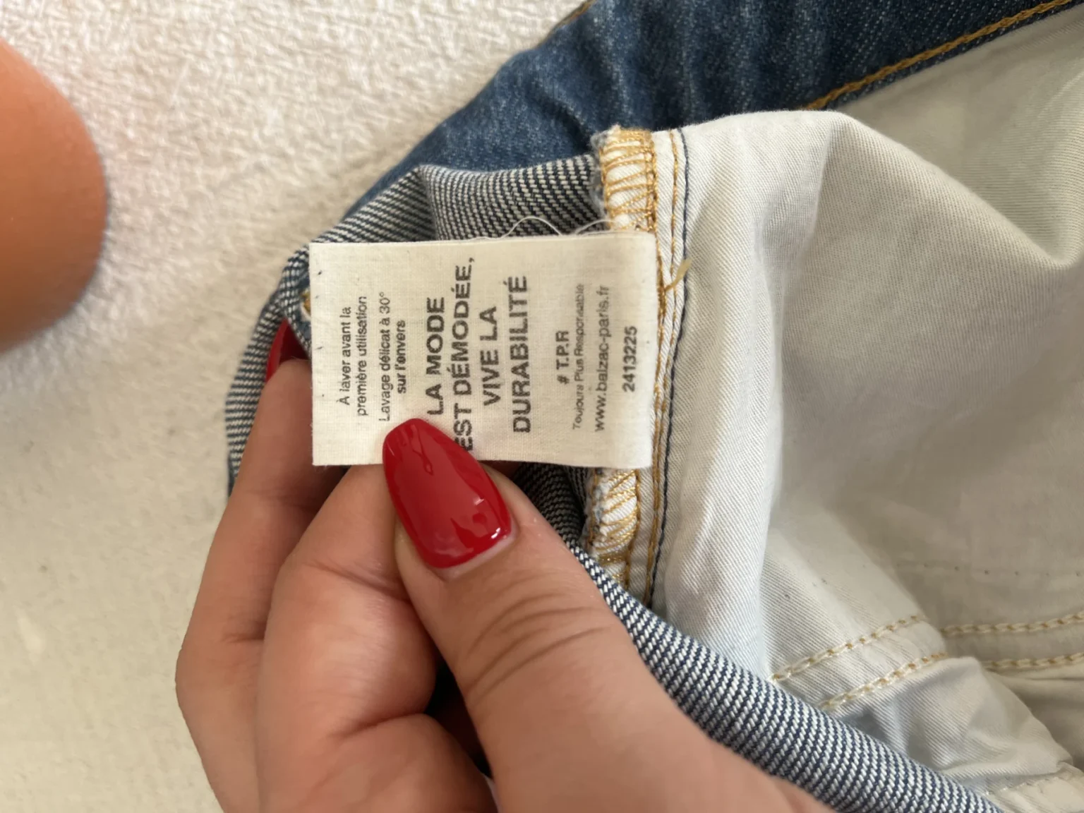 Image for Balzac Paris denim shorts size 42 Maylone model
