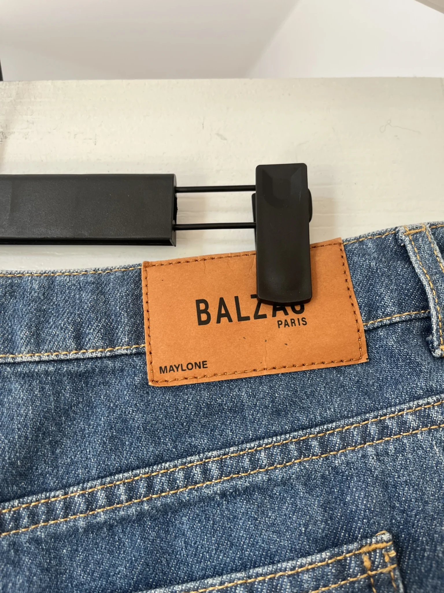 Image for Balzac Paris denim shorts size 42 Maylone model