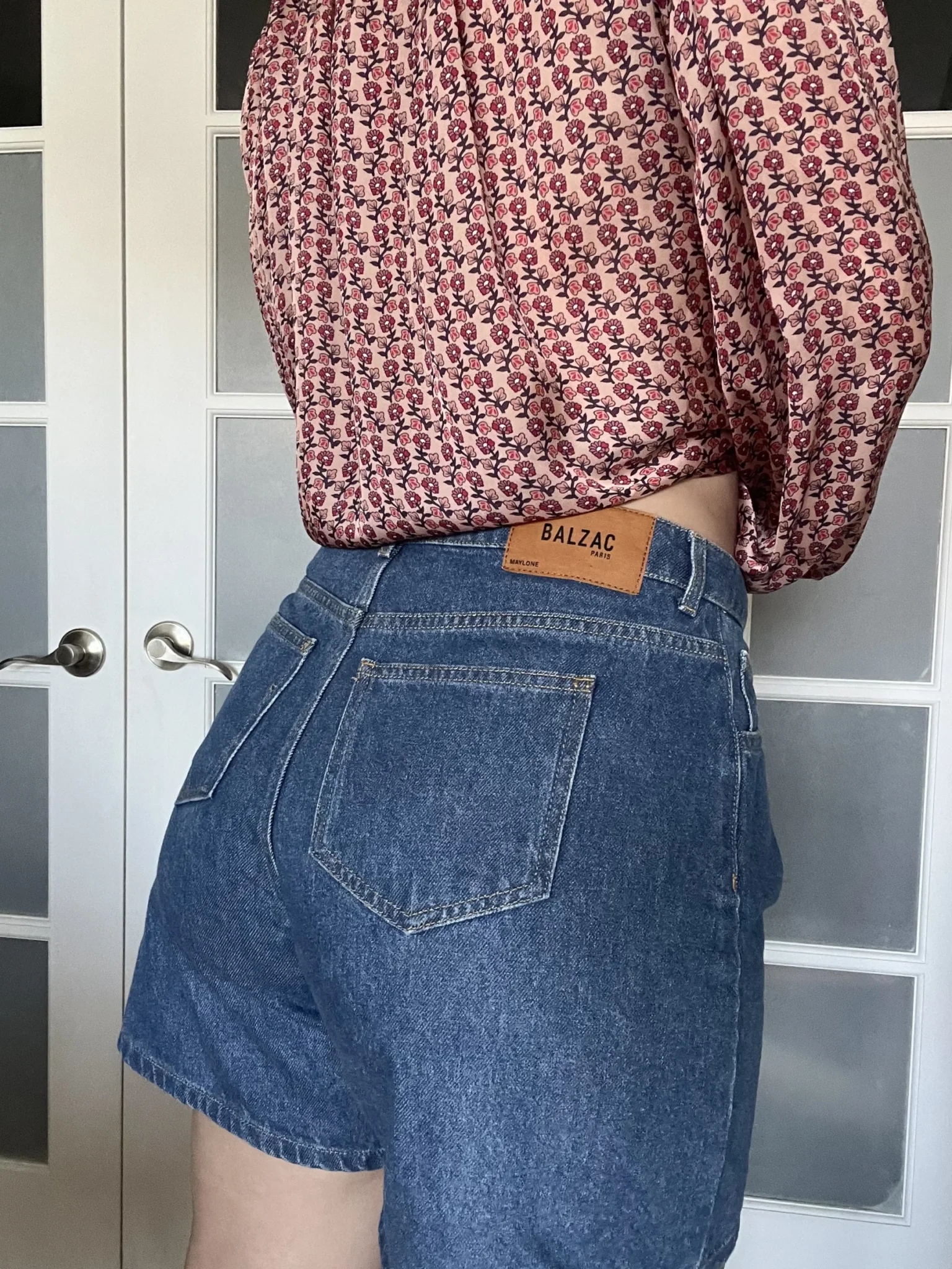 Image for Balzac Paris denim shorts size 42 Maylone model