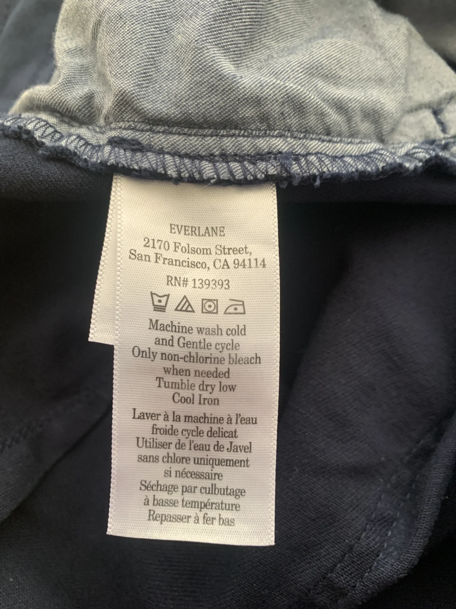 Image for Utility short bleu marine Everlane