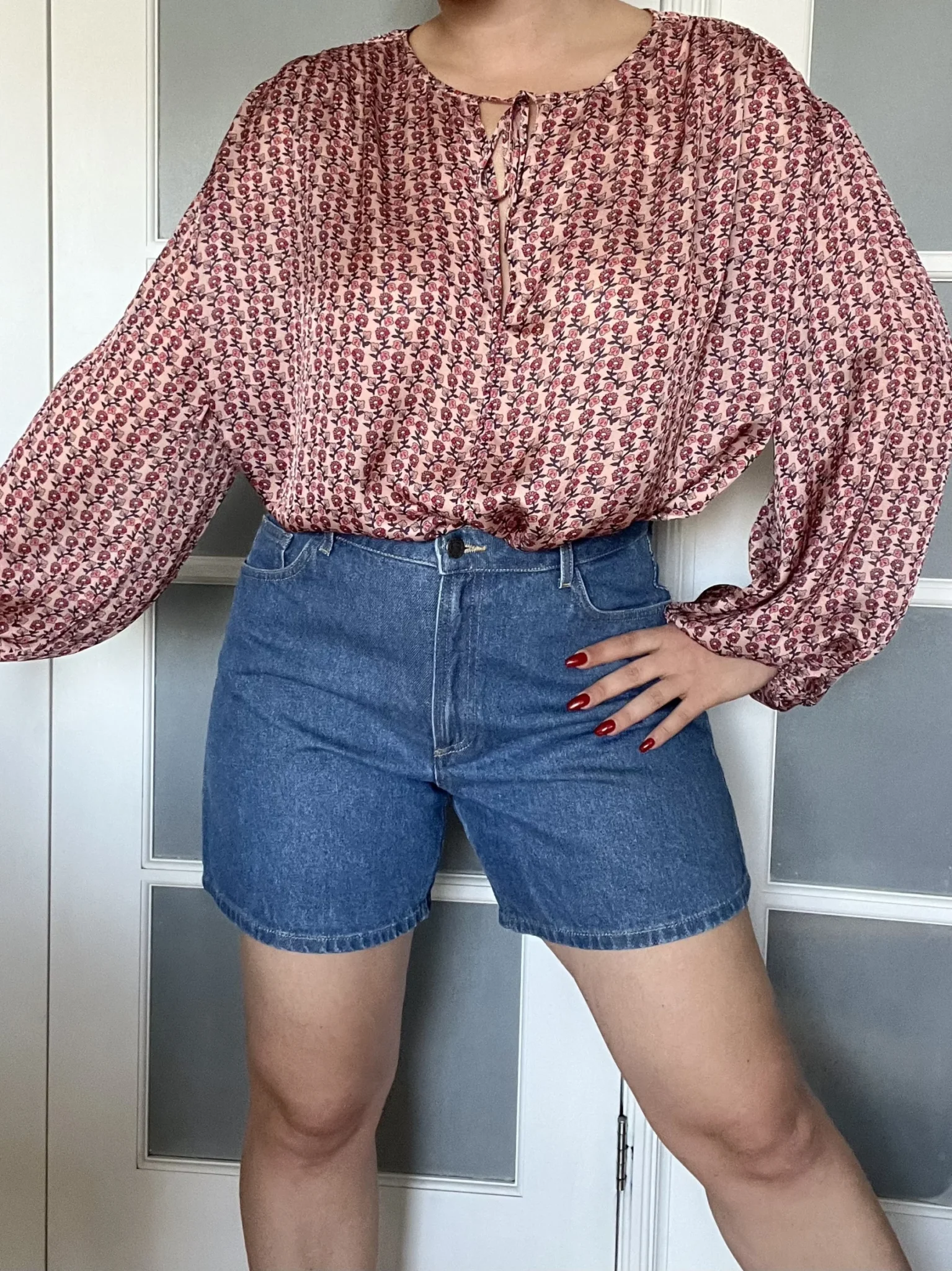 Image for Balzac Paris denim shorts size 42 Maylone model