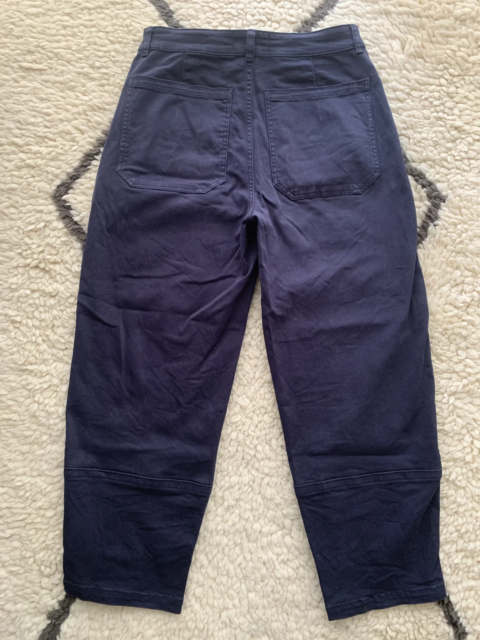 Image for Everlane utility barrel pant navy