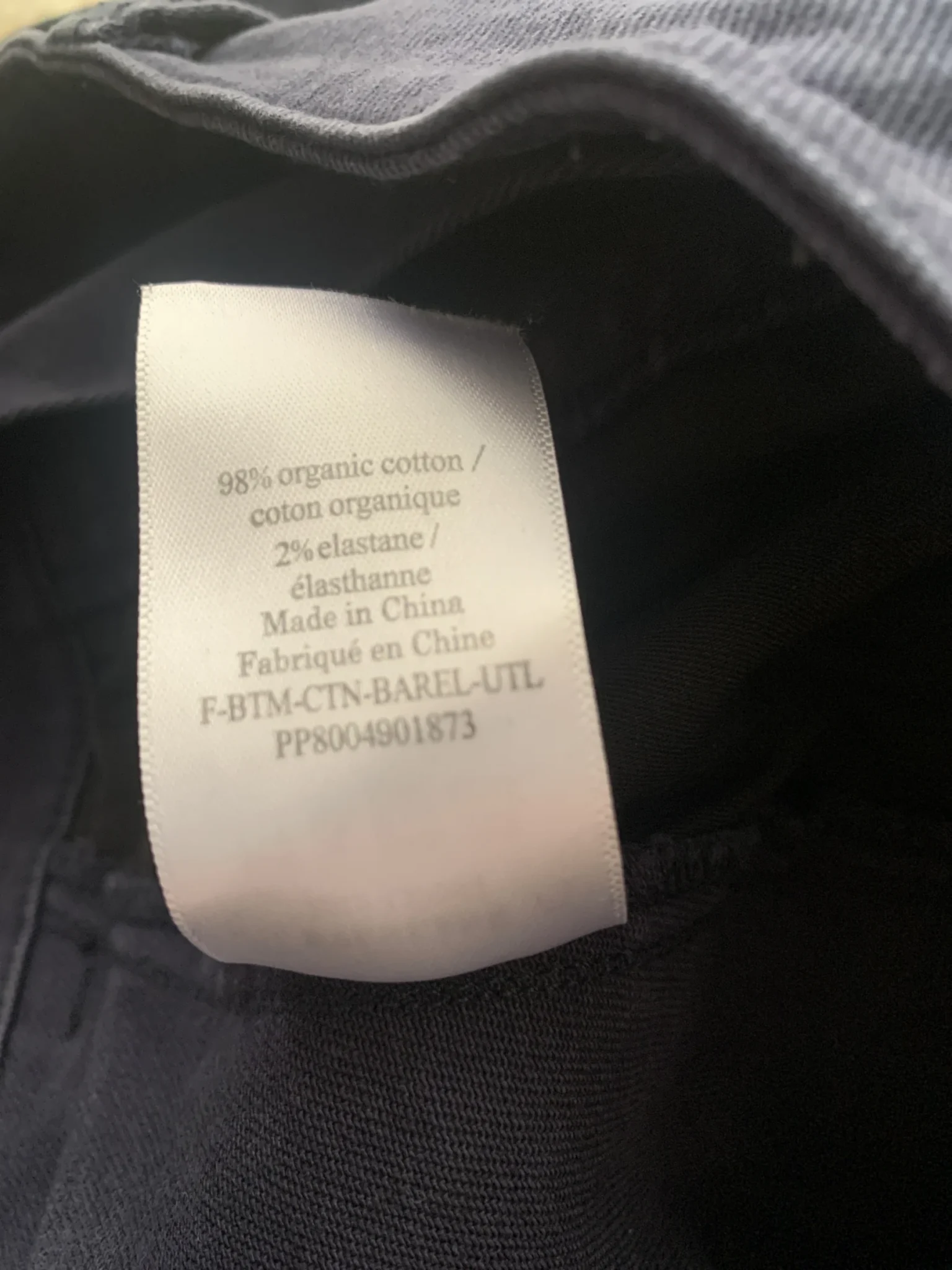 Image for Everlane utility barrel pant navy