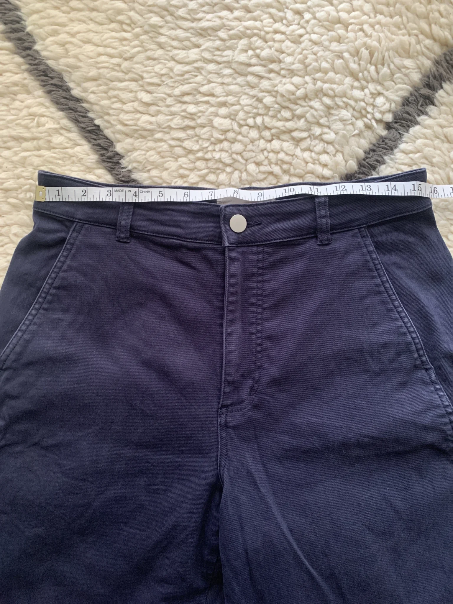Image for Everlane utility barrel pant navy