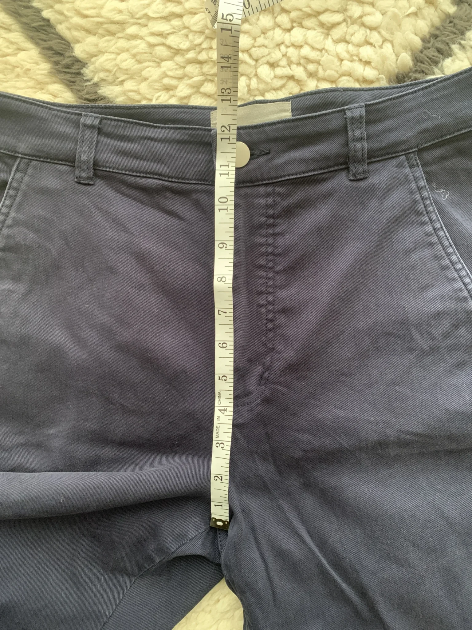 Image for Everlane utility barrel pant navy