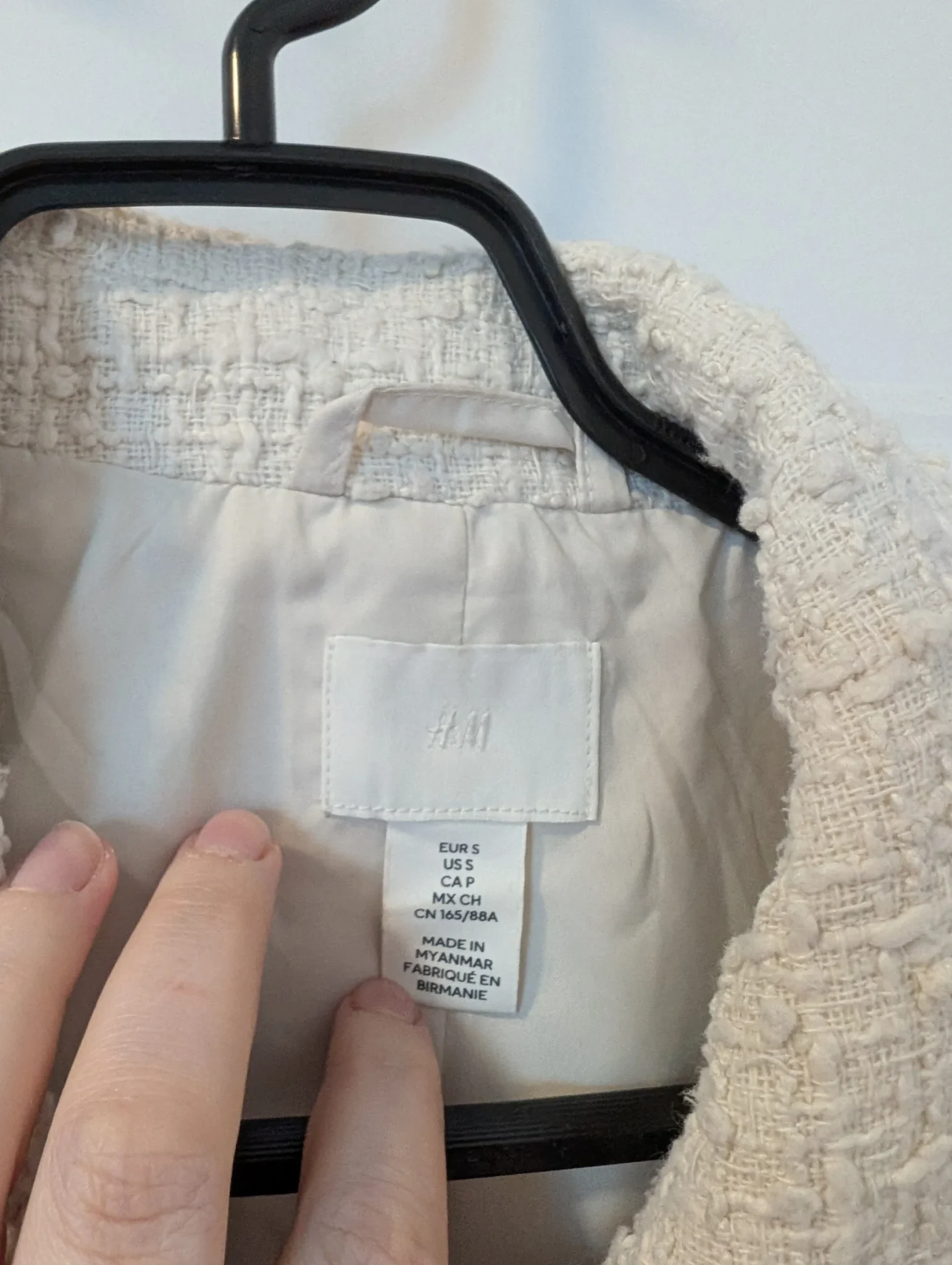 Image for HM/Blazer Ivoire Double Boutons Sz S