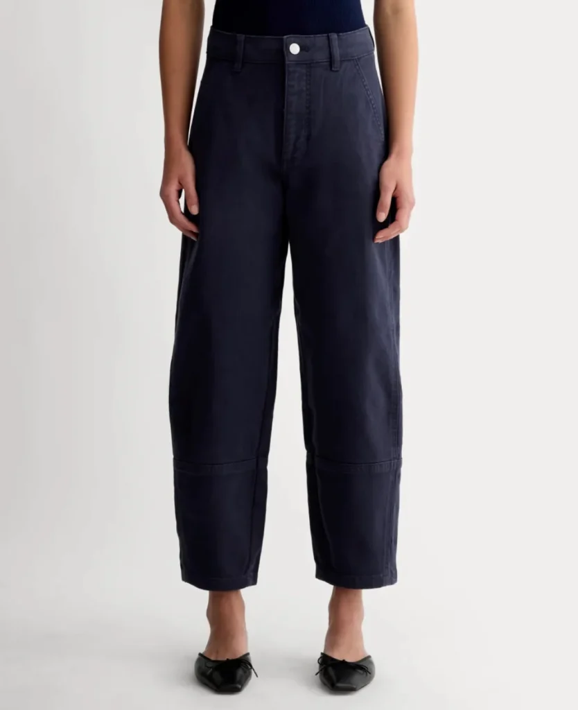 Image for Everlane utility barrel pant navy