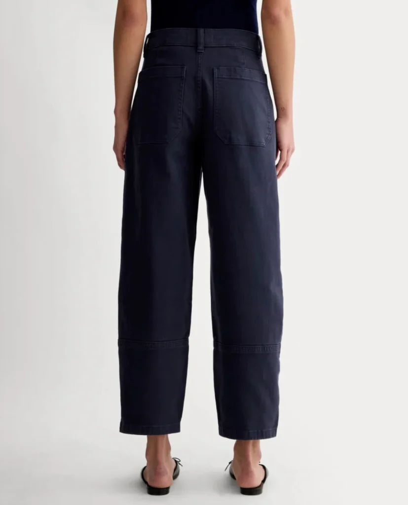 Image for Everlane utility barrel pant navy