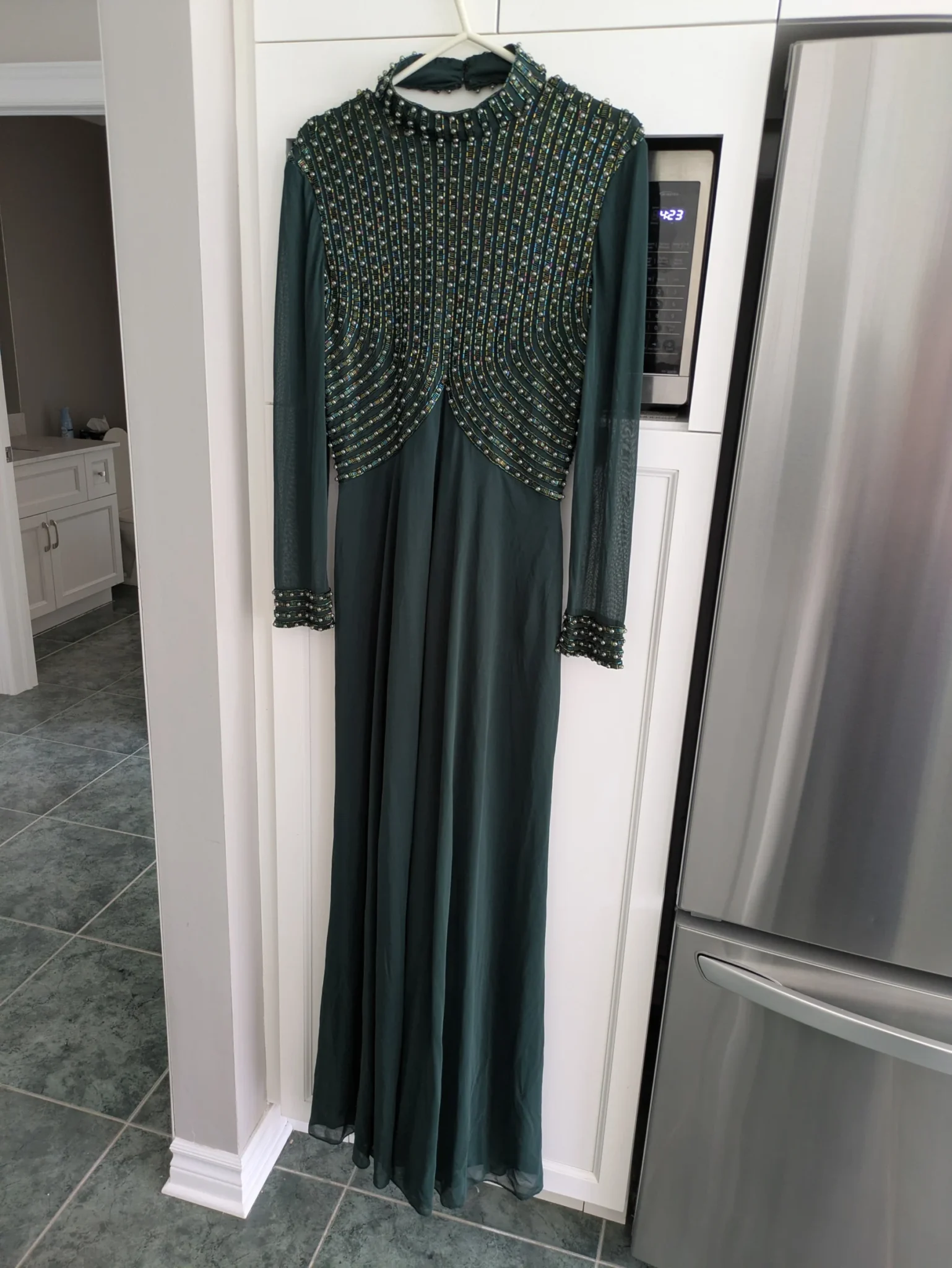 Image for Robe chic verte emeraude