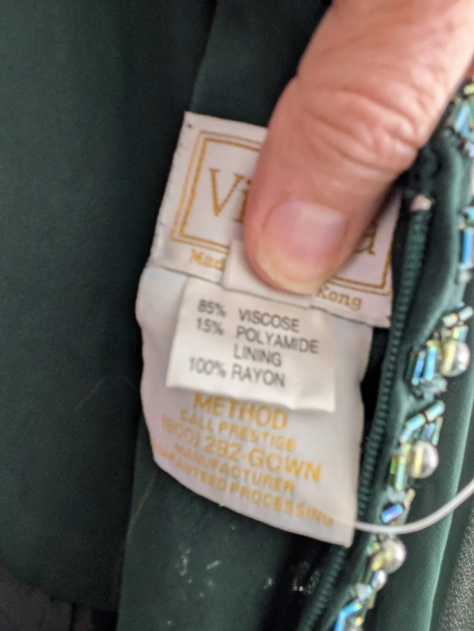 Image for Robe chic verte emeraude