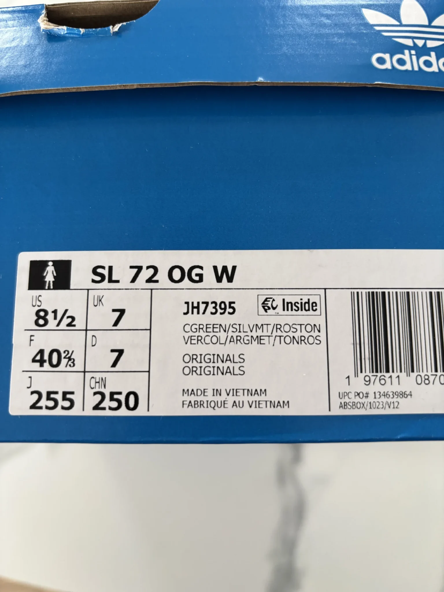 Image for Adidas SL 72 OG vert