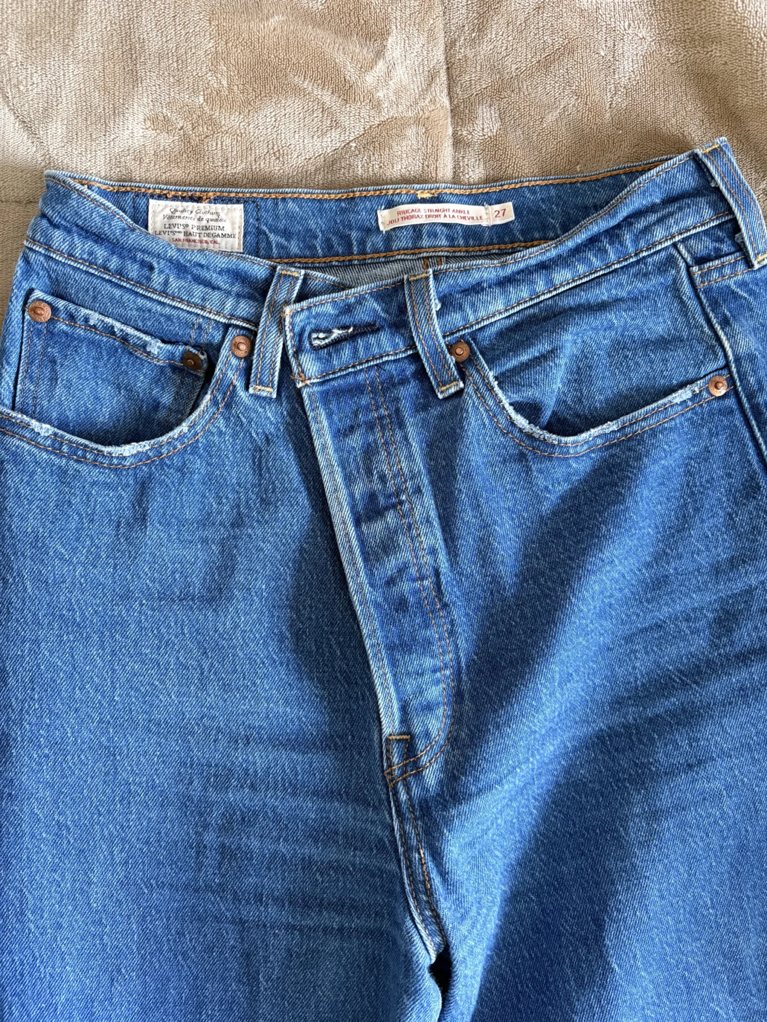 Image for LEVIS straight jeans ribcage