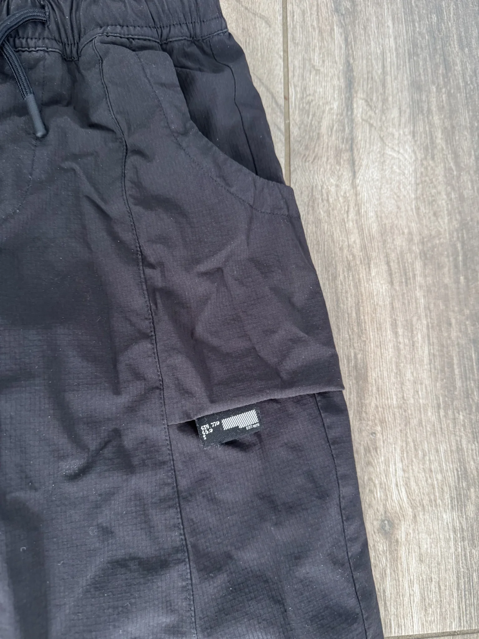 Image for 5T - Pantalon en toile noir Zara