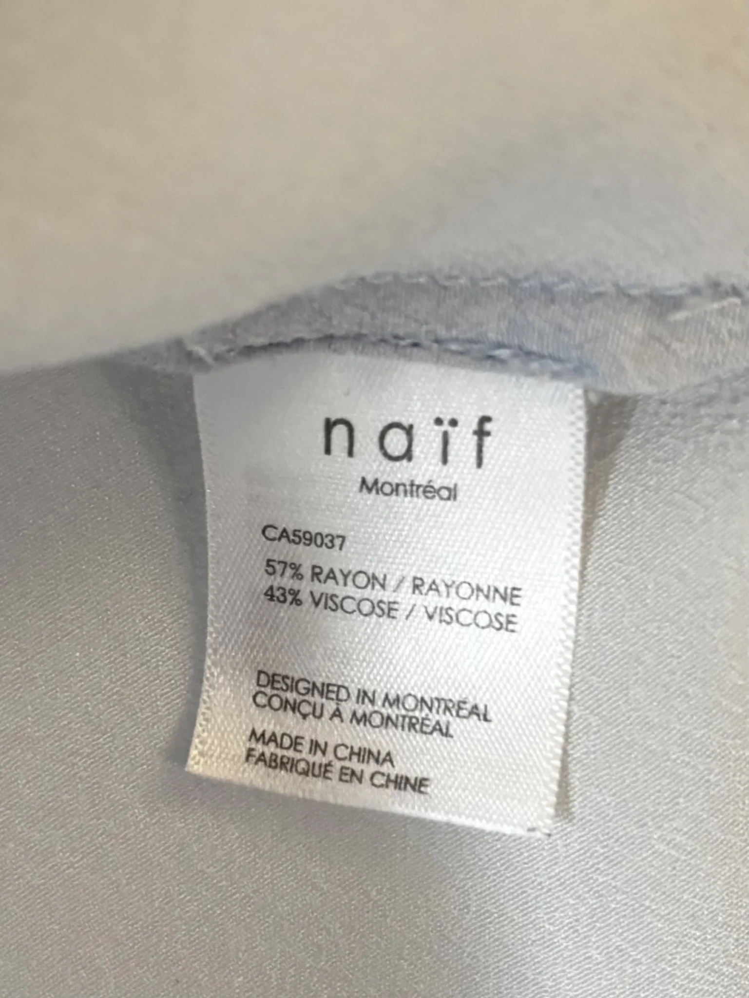 Image for ♥️Blouse pale blue NAÏF