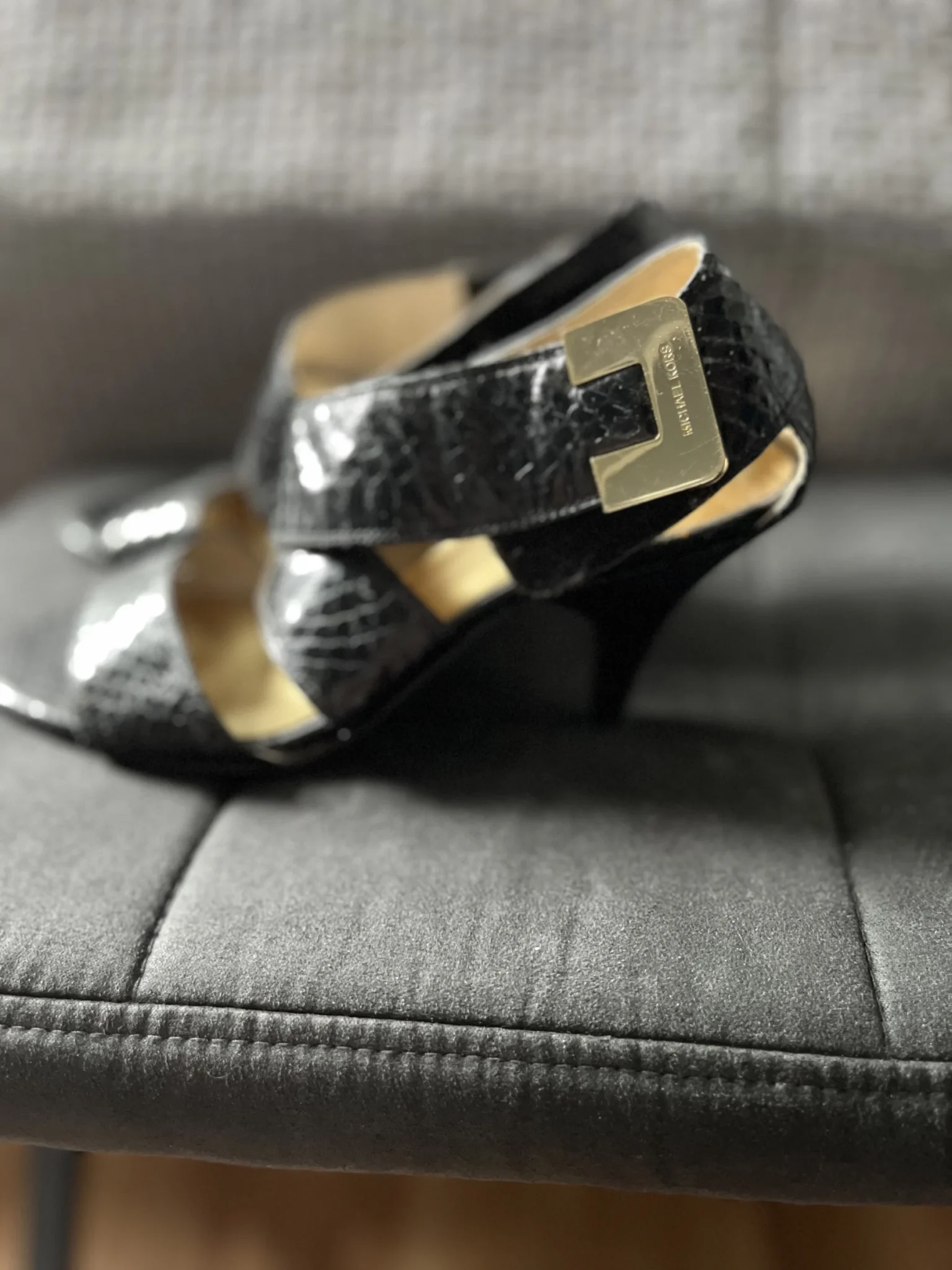 Image for Sandales noires Michael Kors