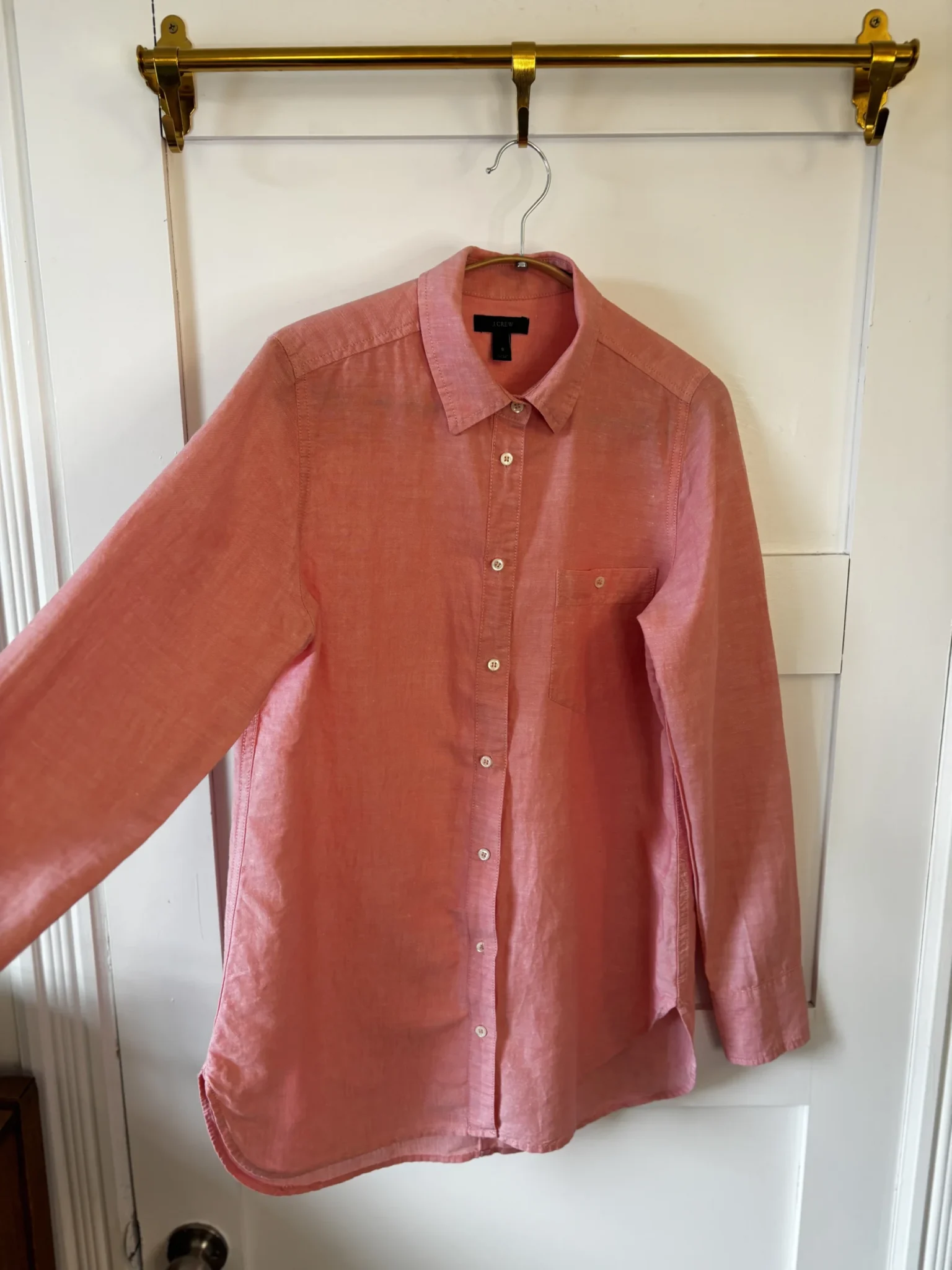 Image for ♥️Blouse pink cotton / linen / ramie J. CREW