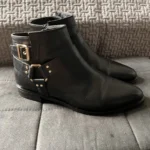Featured thumbnail for Bottillons cuir noirs Femme