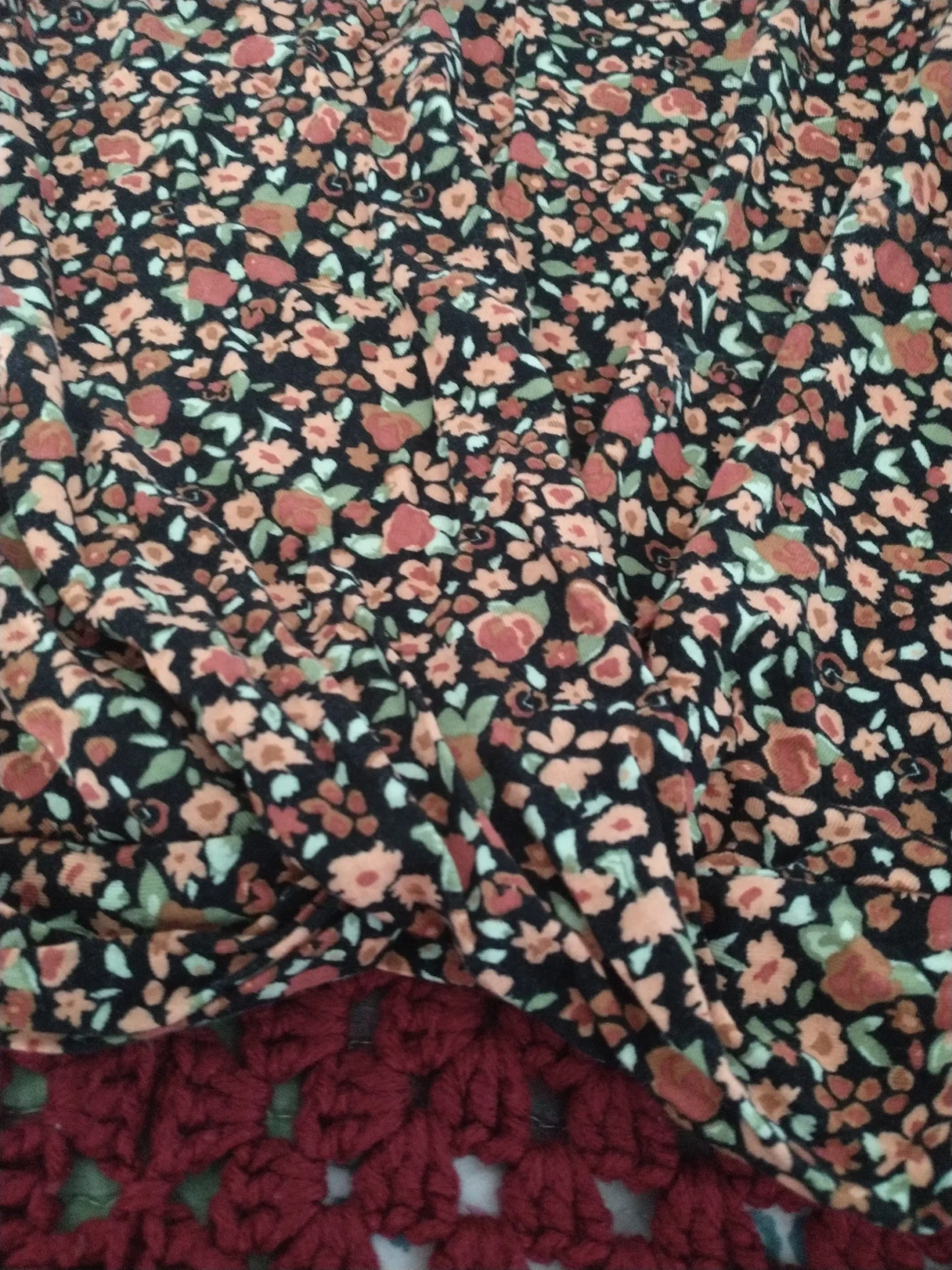 Image for Chandail crop twist fleuri Abibelle