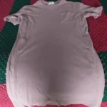 Featured thumbnail for Robe d'allaitement brune en rib Elona Maternité