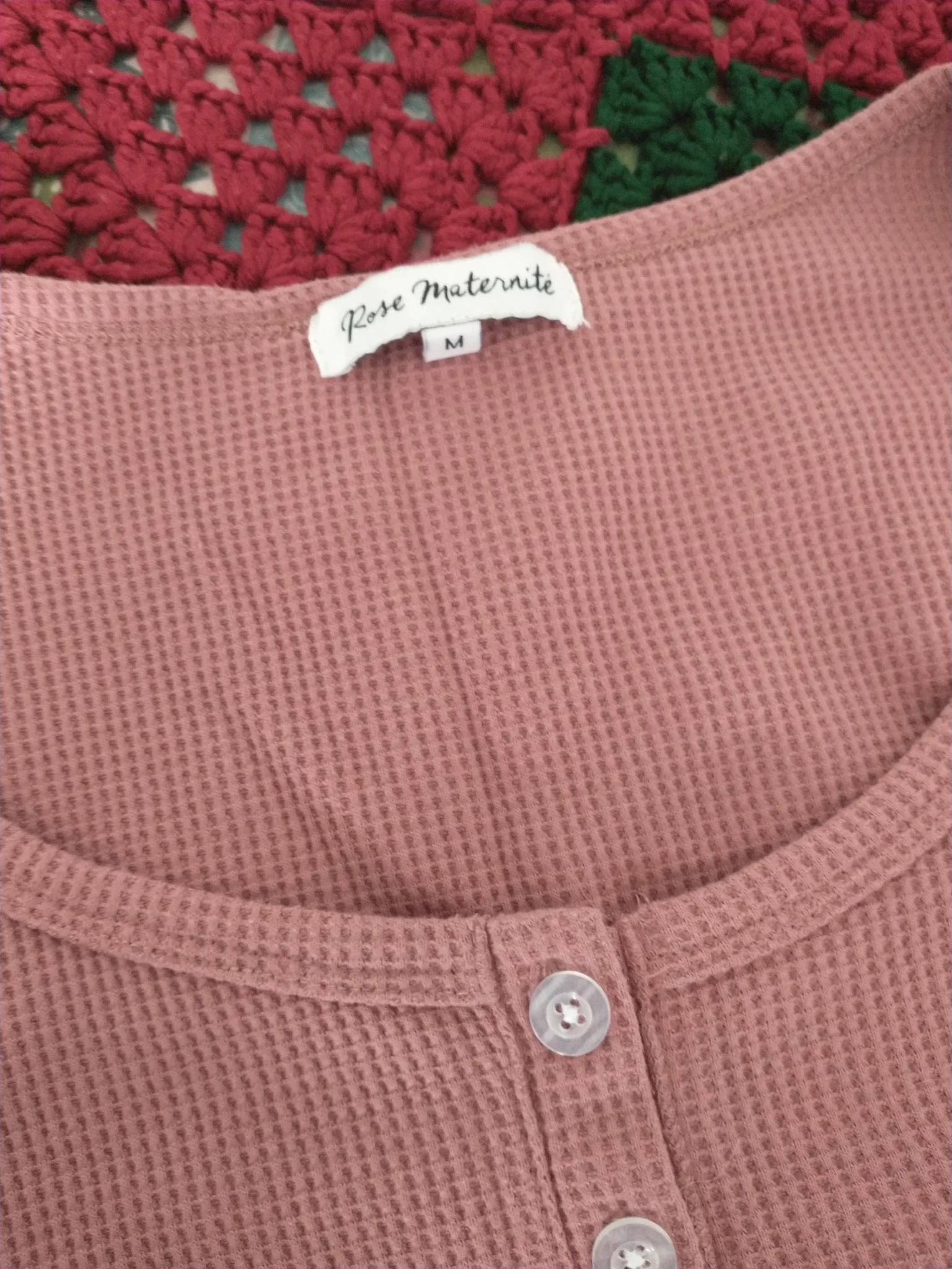 Image for Pyjama rose gaufré Rose Maternité