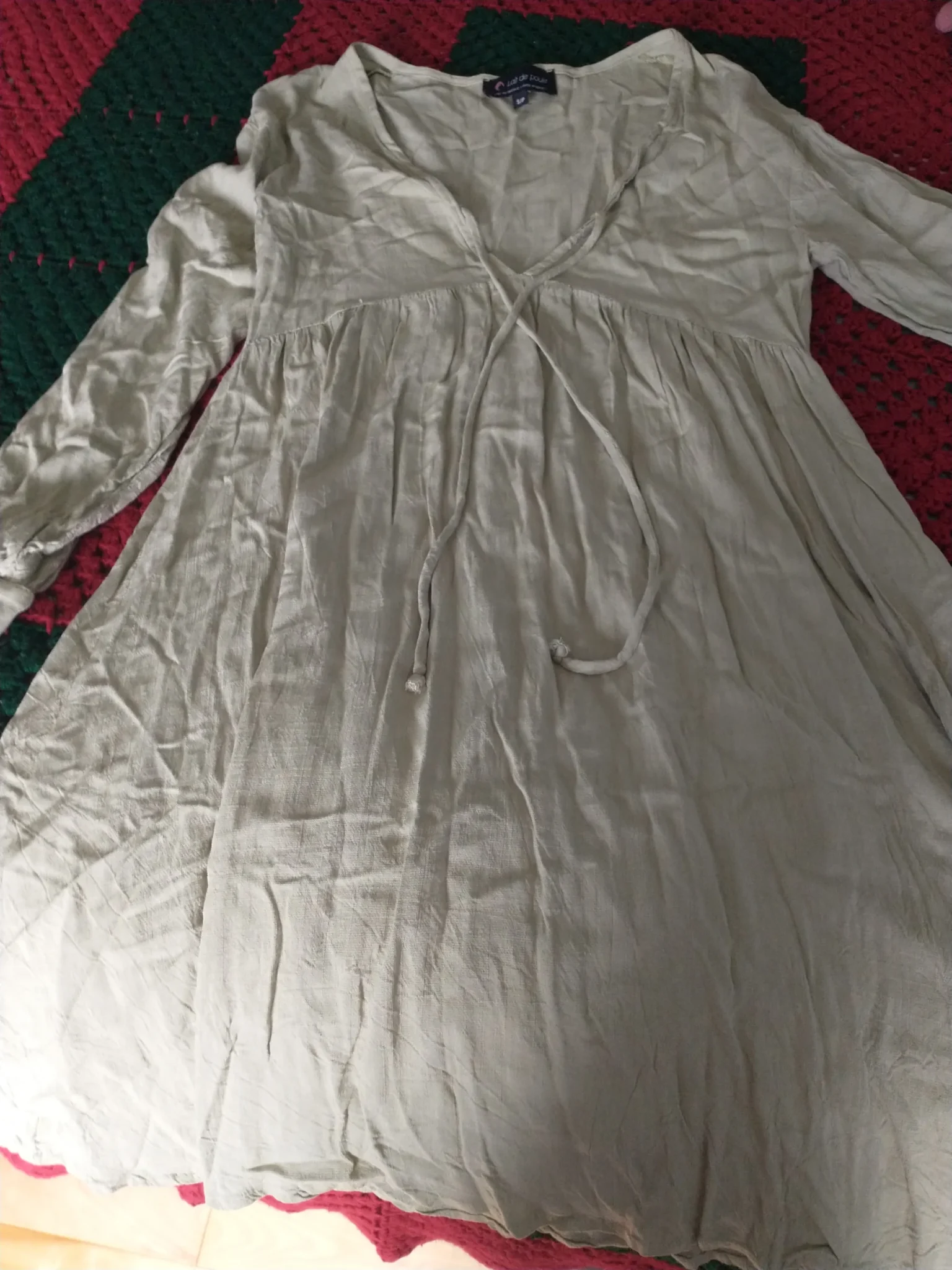 Featured image for Robe verte Lait de Poule style lin