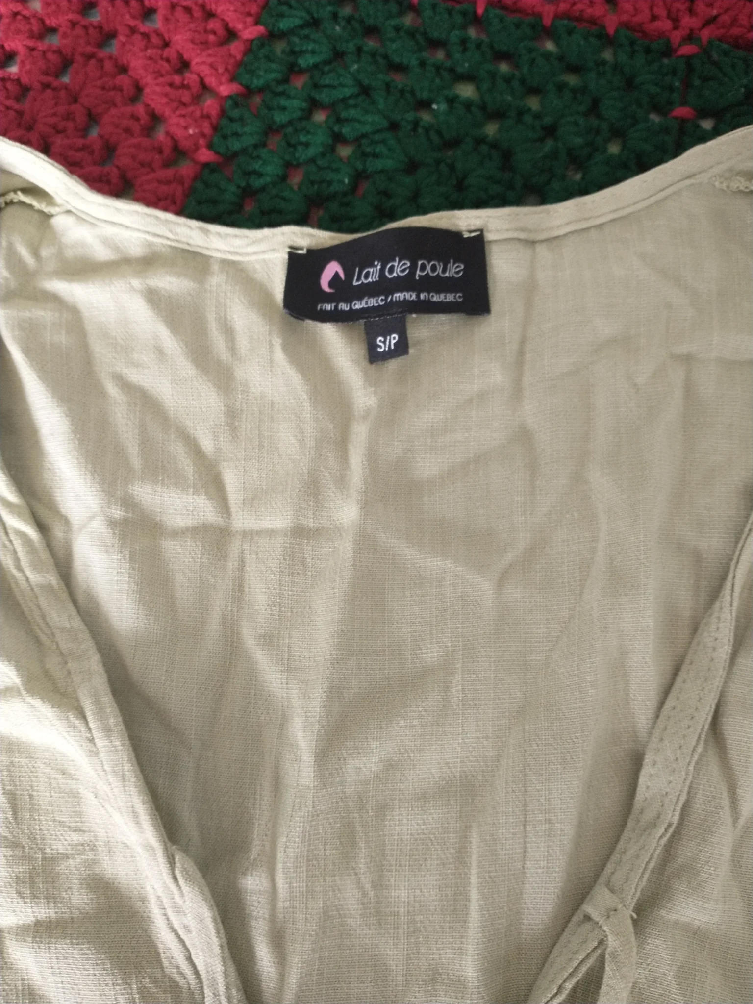 Image for Robe verte Lait de Poule style lin