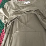 Thumbnail for Robe à poche vert kaki Rose Maternité