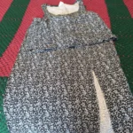 Featured thumbnail for Black skirt and camisole with blue flowers From Rachel