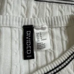 Thumbnail for HM white cardigan with black details