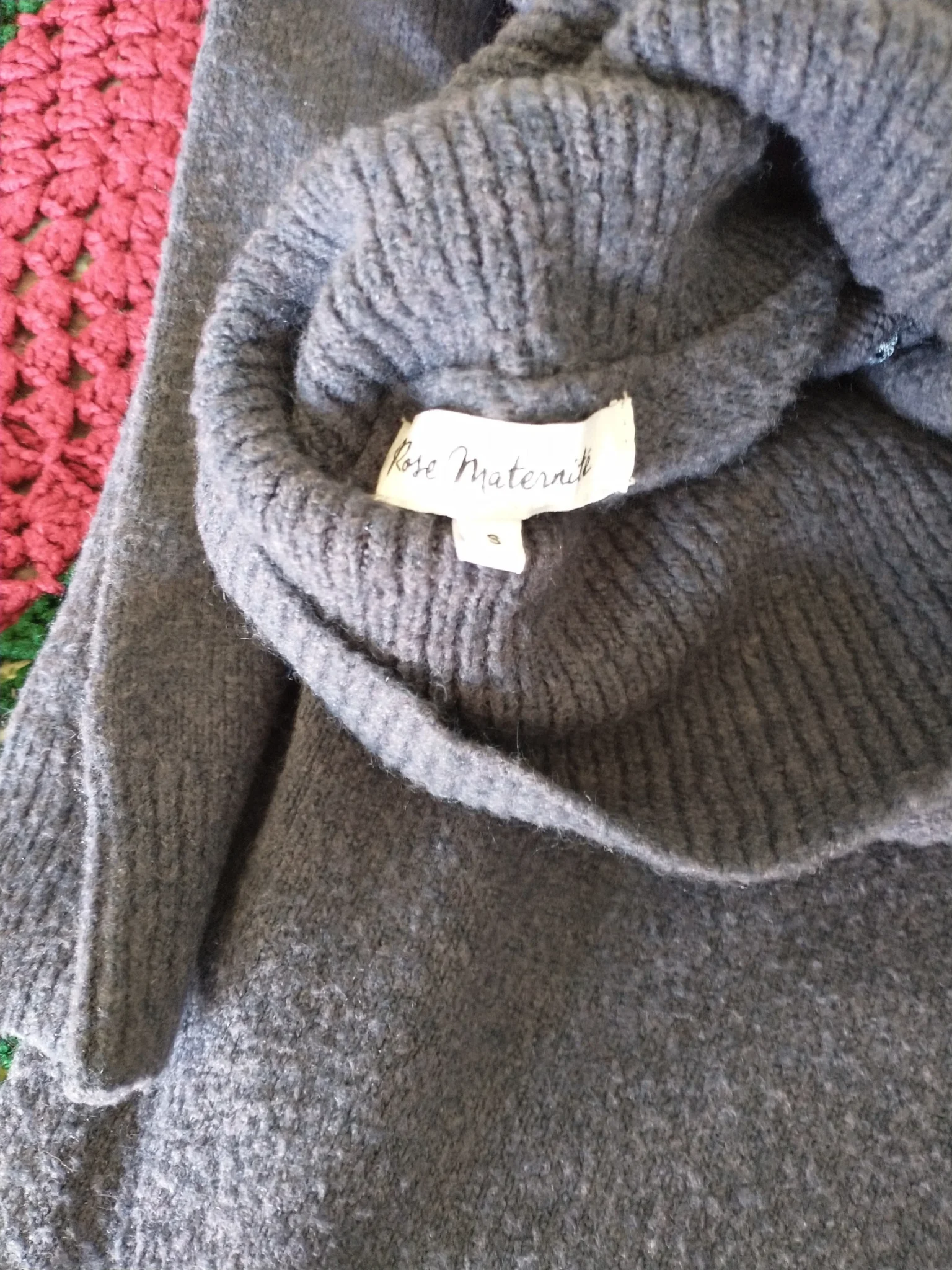 Image for Robe en laine bleue Rose Maternité