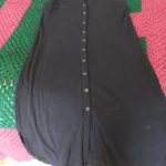 Featured thumbnail for Robe noire en rib maternité Womance