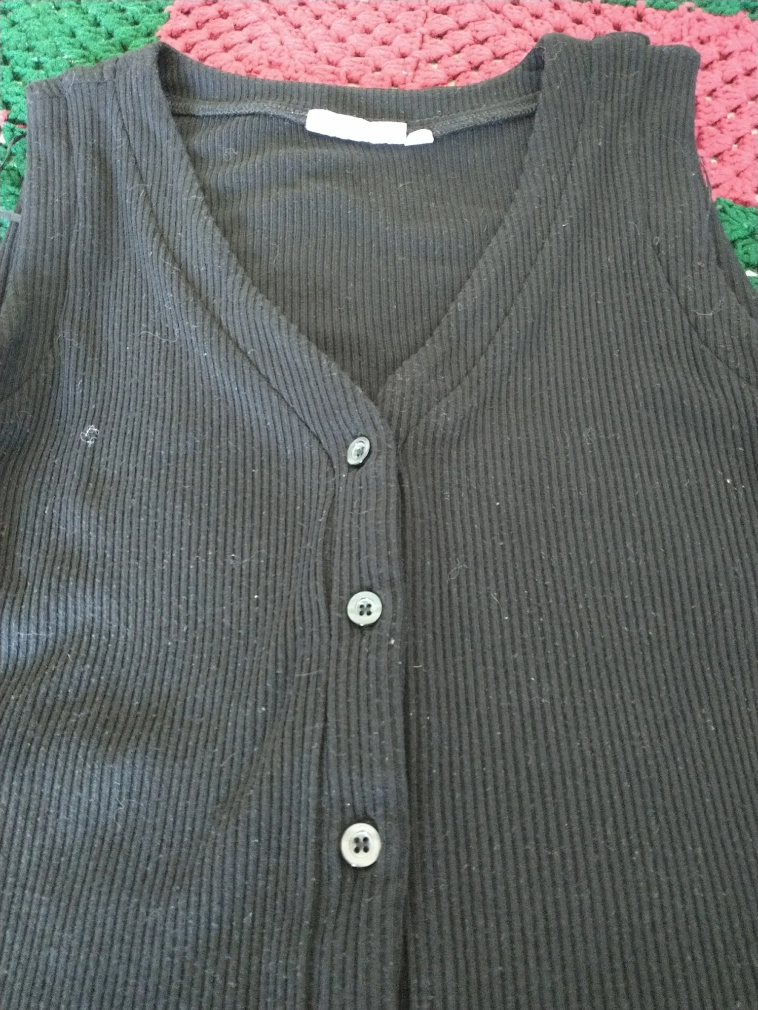 Image for Robe noire en rib maternité Womance