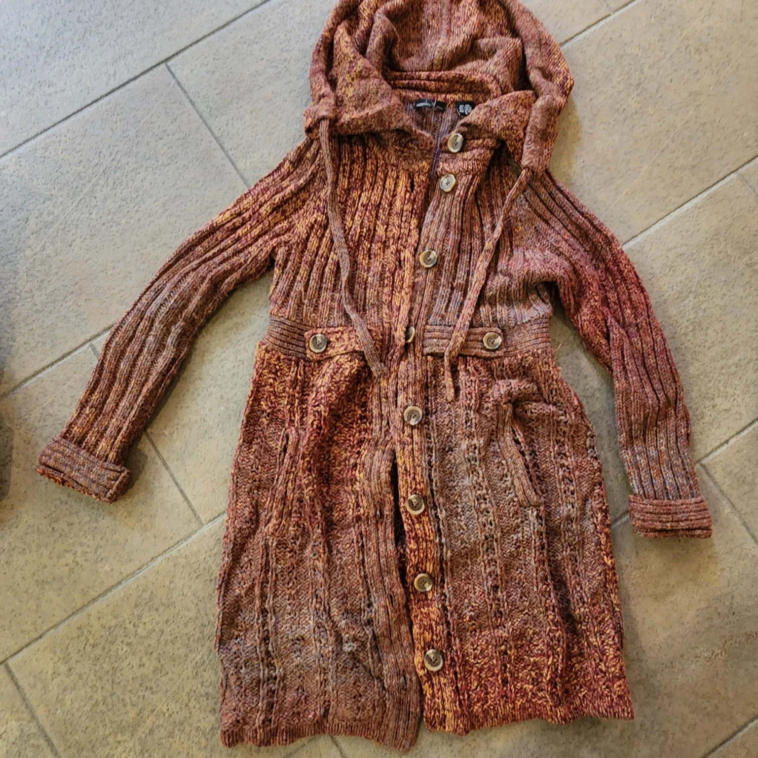 Featured image for Cardigan long  M femme 50% laine