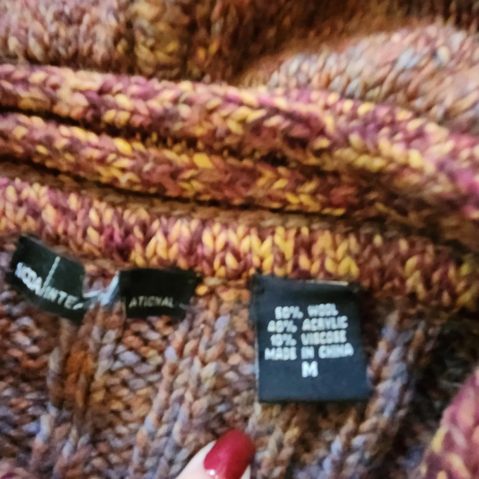 Image for Cardigan long  M femme 50% laine