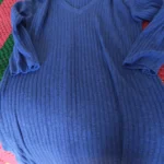 Featured thumbnail for Robe longue en laine bleue Womance