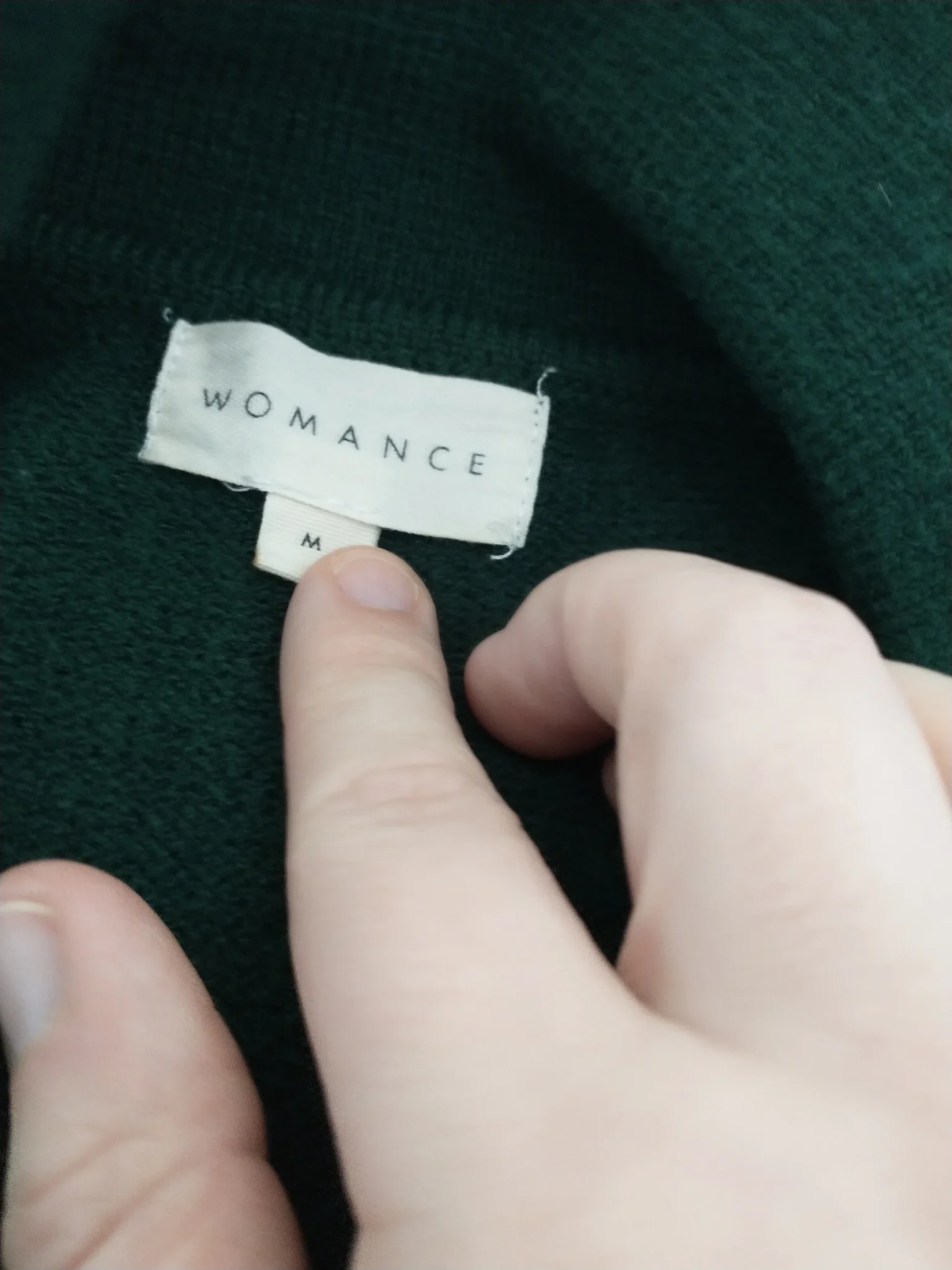 Image for Robe polo manches longues verte Womance