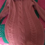 Featured thumbnail for Robe en laine bourgogne Rose Maternité
