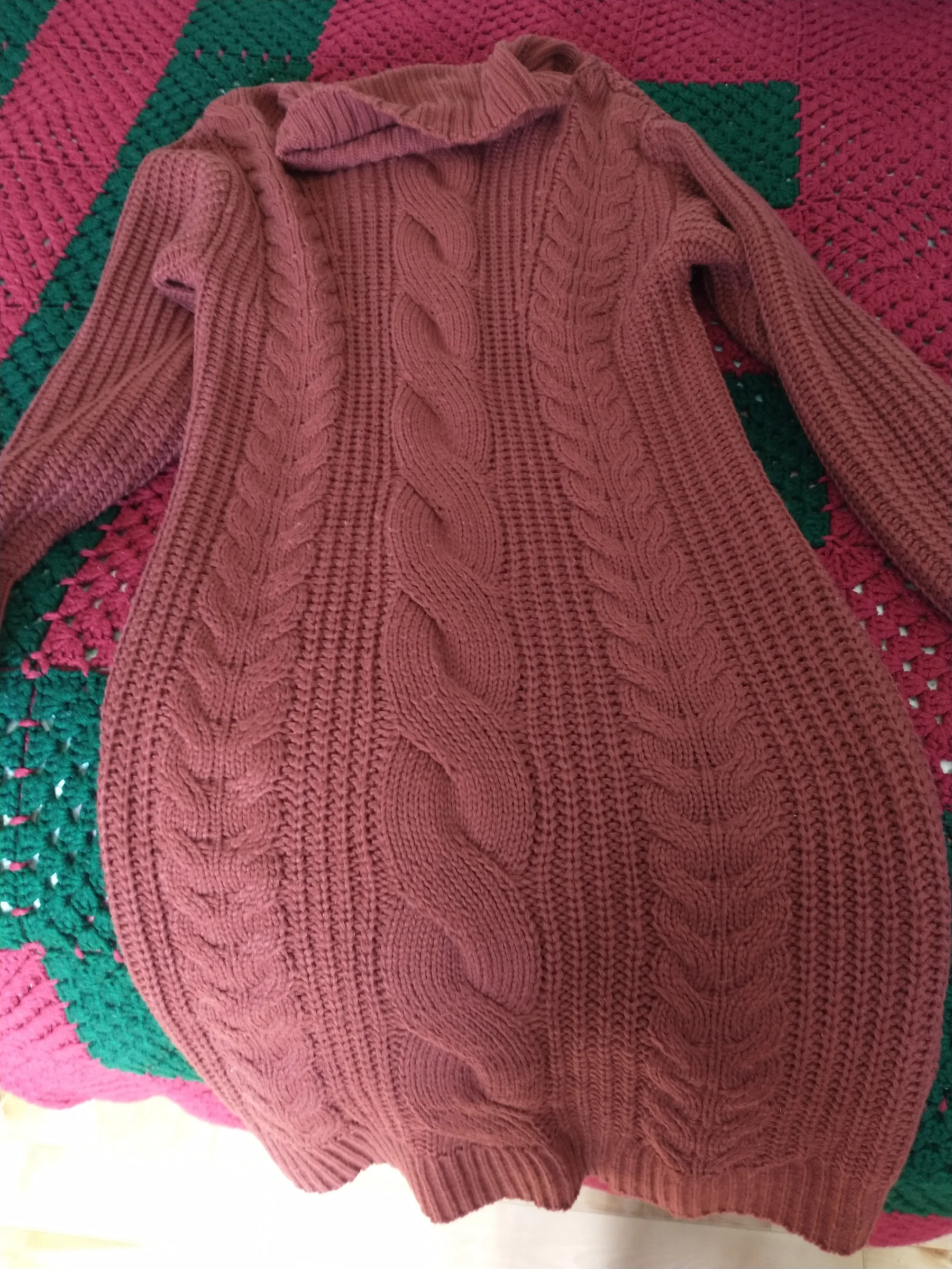 Robe en laine bourgogne Rose Maternité Rose Maternité seconde main